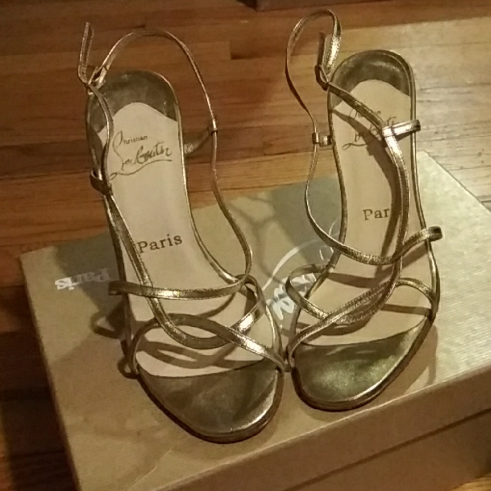 Christian Louboutin Gold Sandle